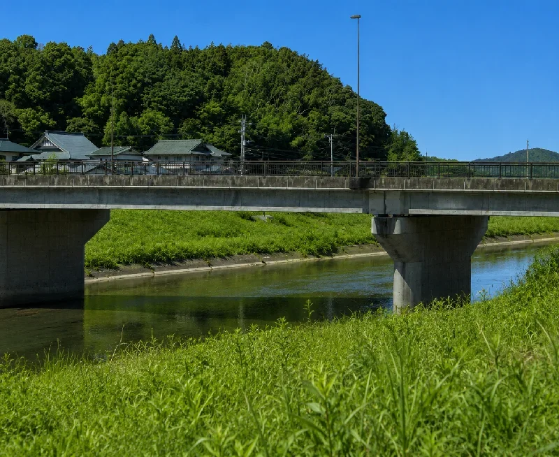 犬鳴川粥田橋周辺