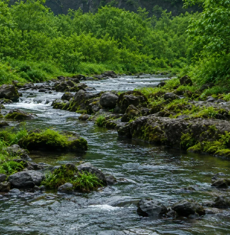 針畑川安曇川合流点付近