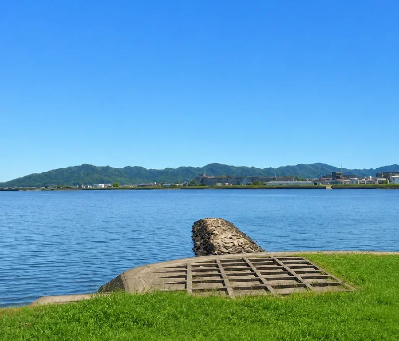 吉井川千田川合流地点