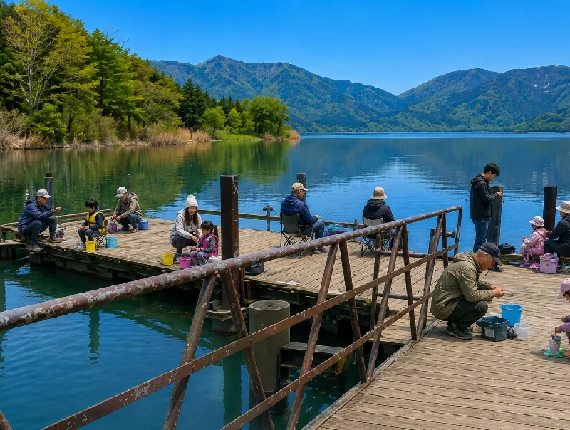 余呉湖江土桟橋