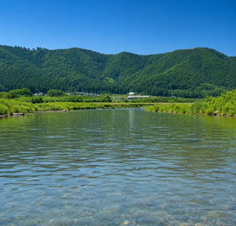 山田堰跡周辺