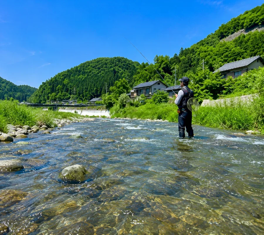 土岐川新町屋橋周辺