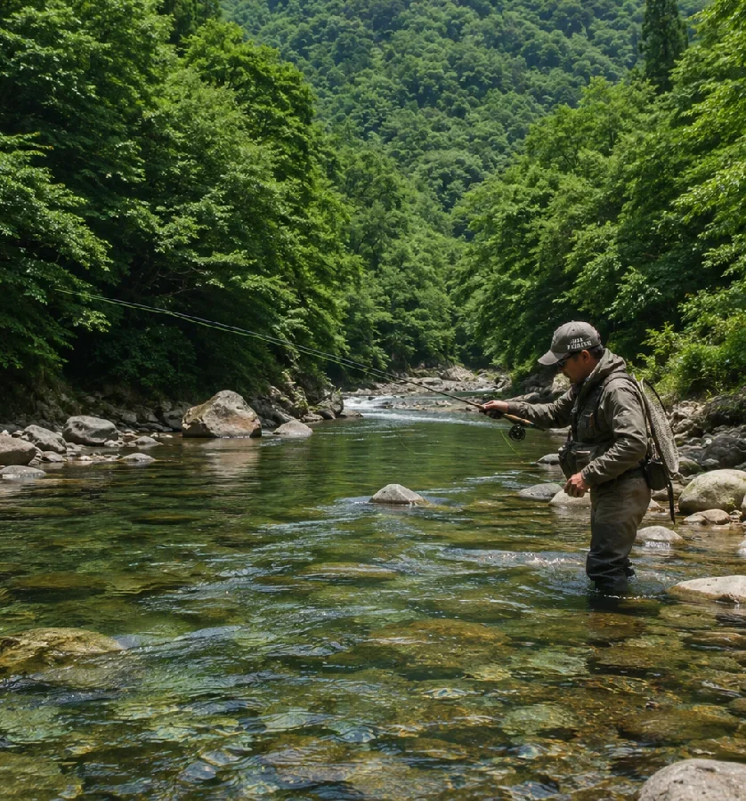 石徹白川後野橋周辺