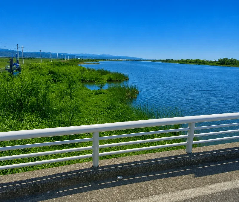 河北潟湖北大橋周辺