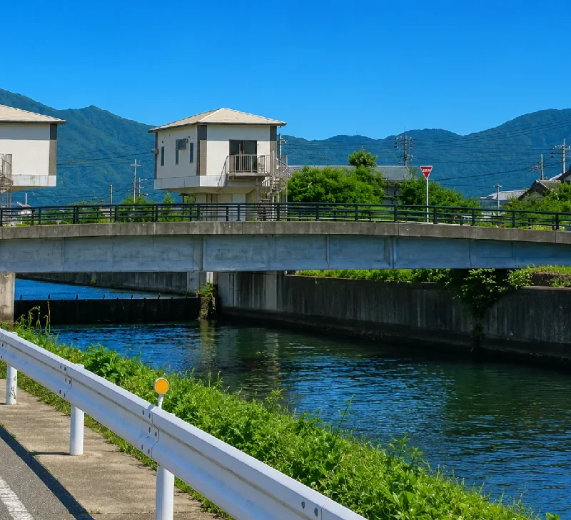 雄潮井橋周辺