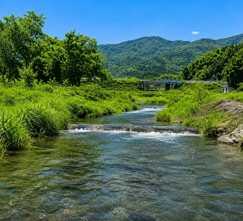 新石田川橋周辺