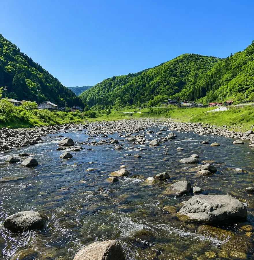 飛騨宮川新旭橋周辺