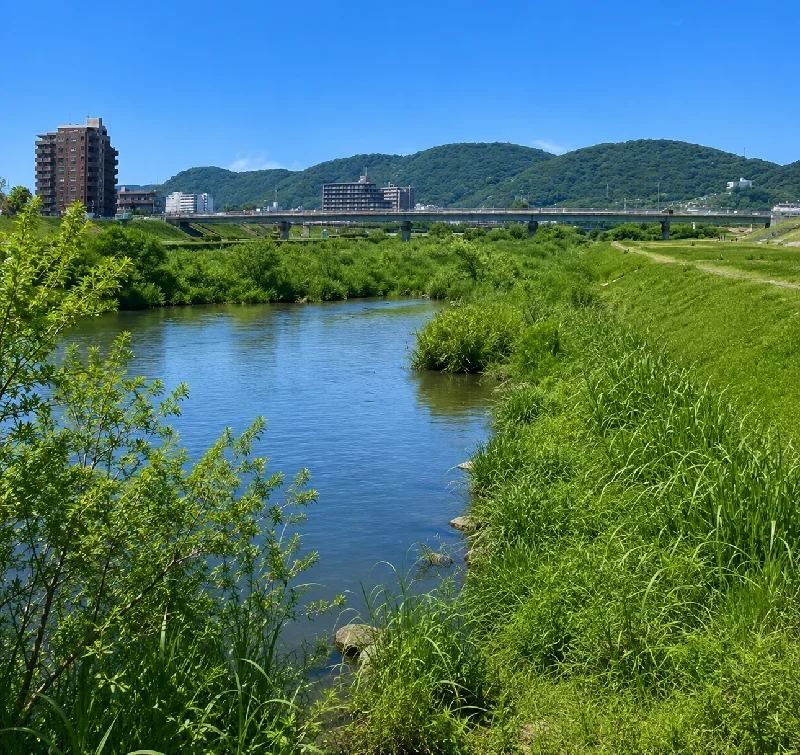 百間川橋周辺