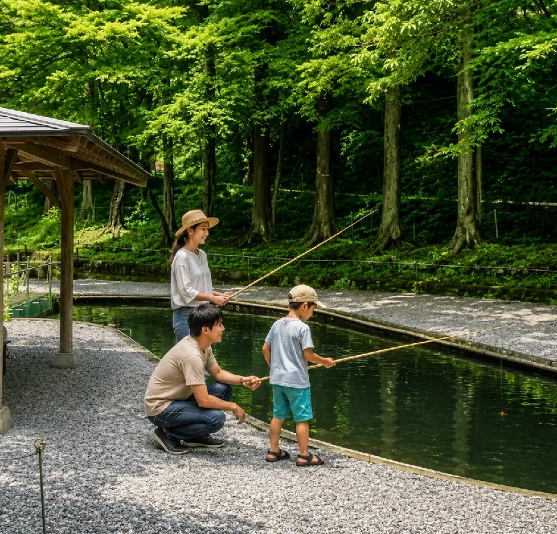 醒井養鱒場エサ釣り場