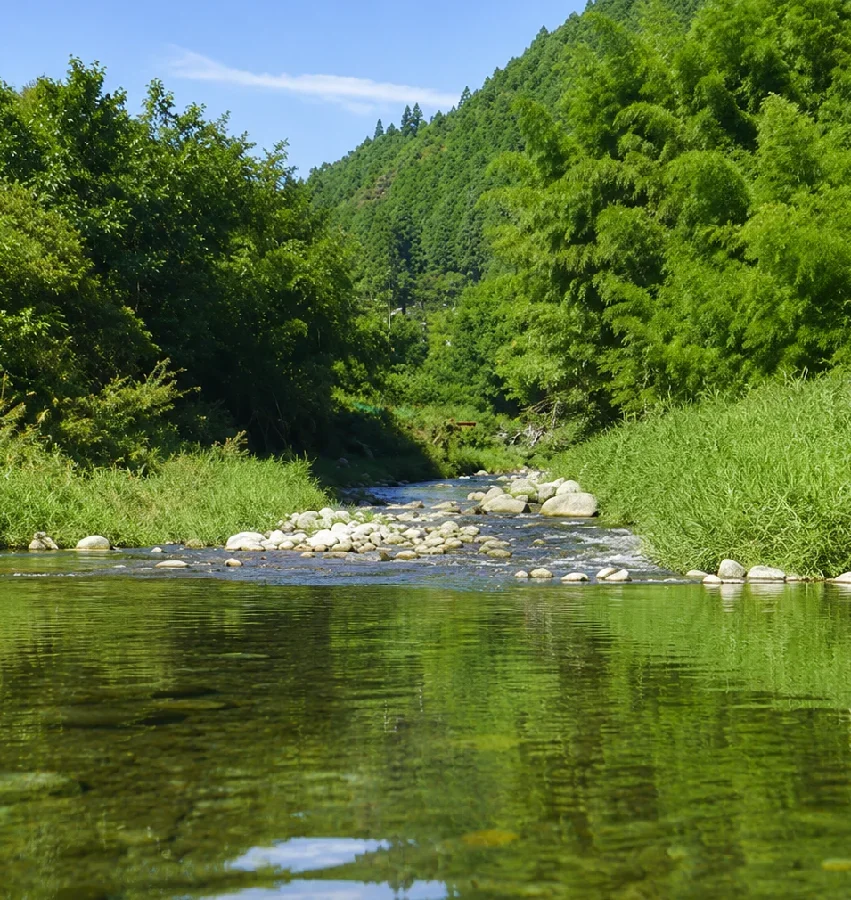 佐見川久室公民館付近