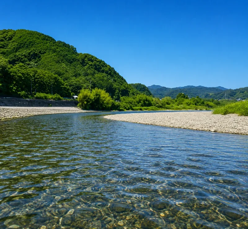 富田川生馬橋周辺