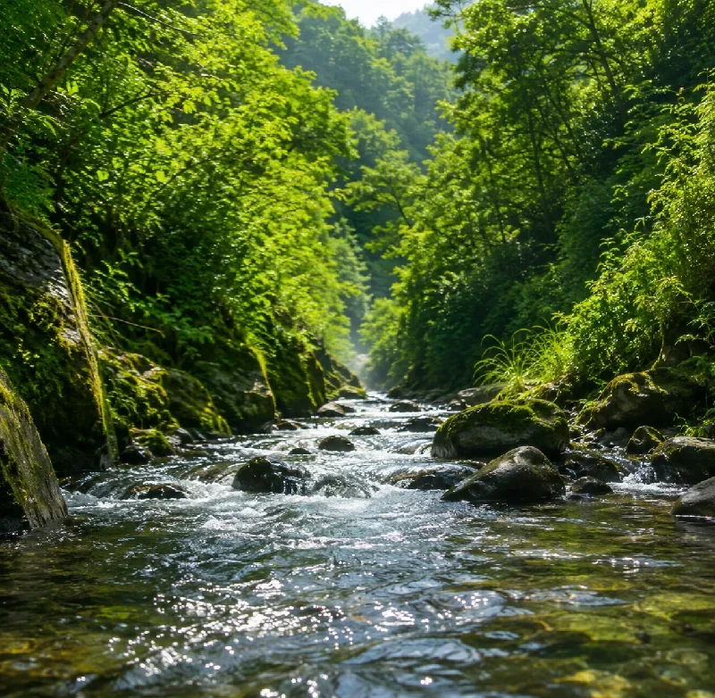 石田川ダム上流
