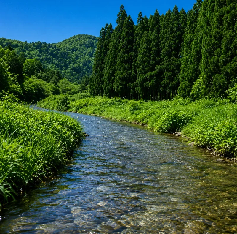 針畑川針畑川橋周辺