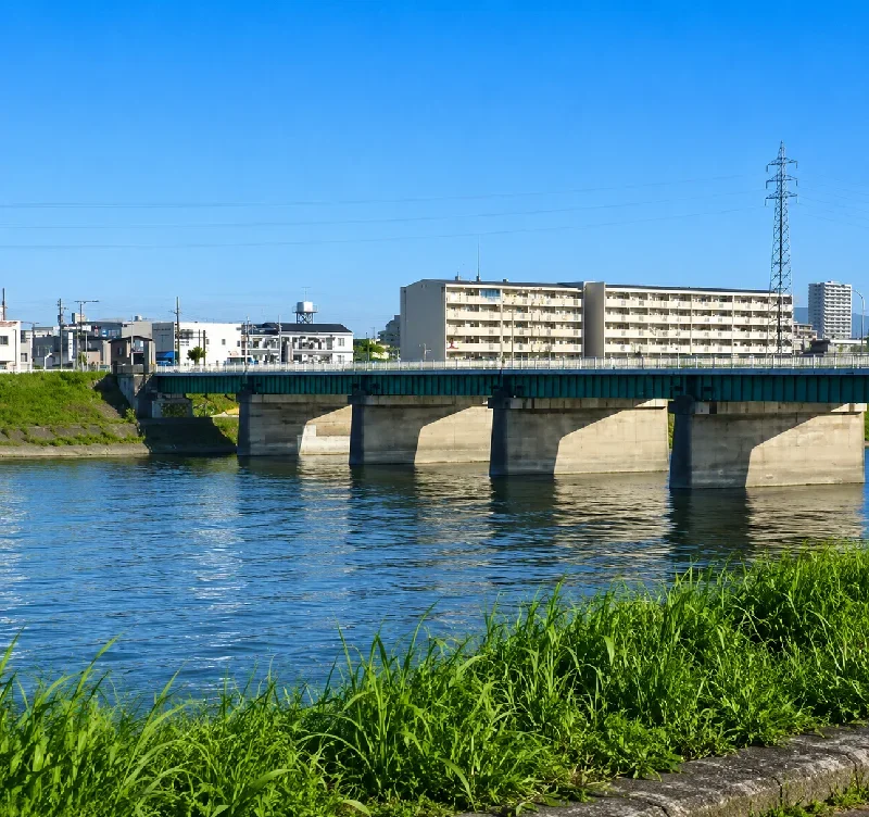 大和川遠里小野橋周辺