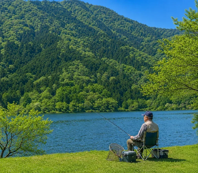 余呉湖尾の呂が浜付近