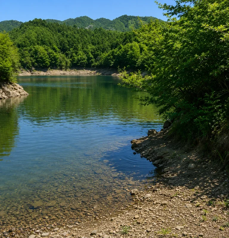布目ダム釜淵橋周辺