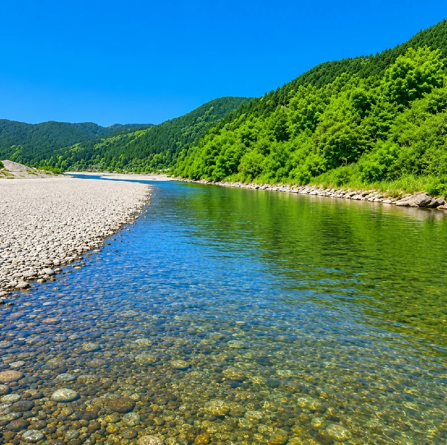 敷屋大橋周辺