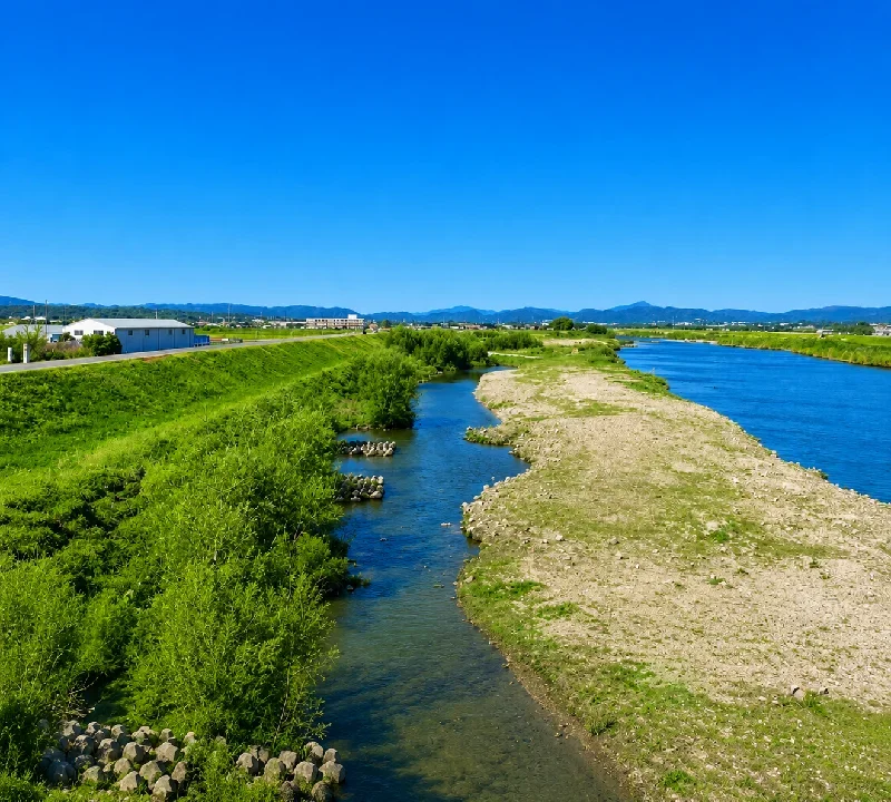 加古川栗田橋周辺