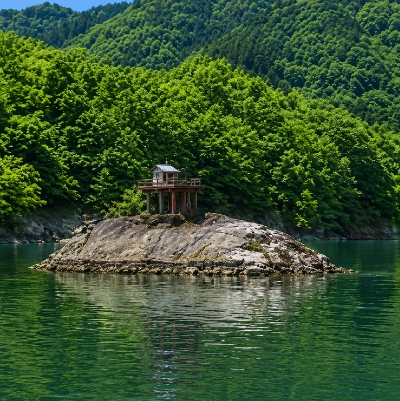 生野ダム中ノ島周辺