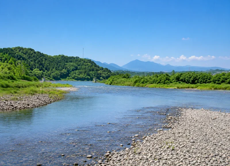 川辺川合流点周辺