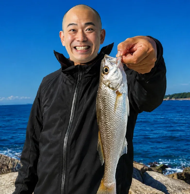 沢尻海岸でイシモチ釣果