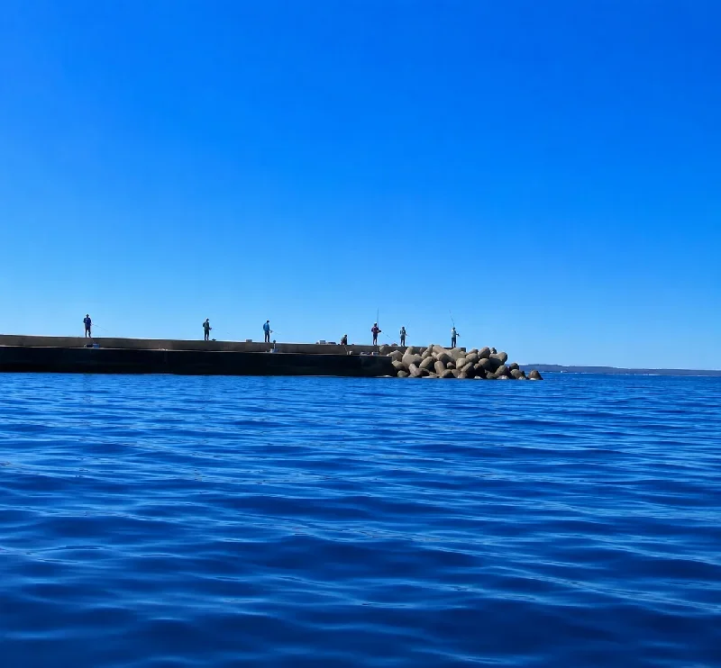 海水浴場防波堤