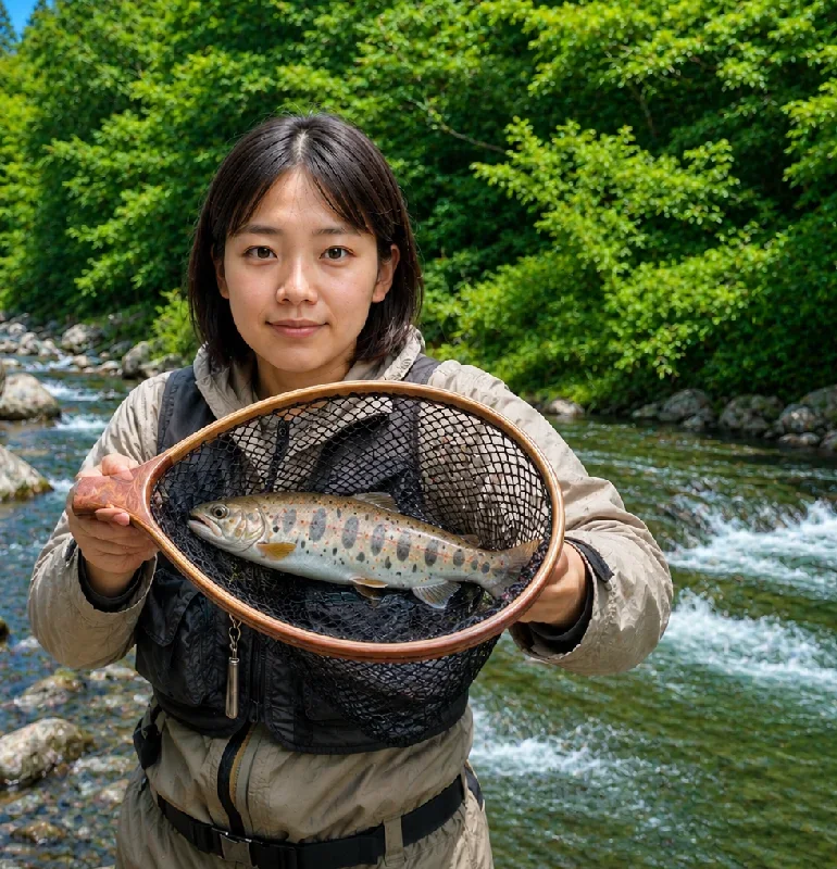 愛知川でアマゴを釣った森永